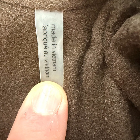 KENNETH COLE Wool Blended Trench Coat Chocolate Brown Size XL - Picture 4 of 9